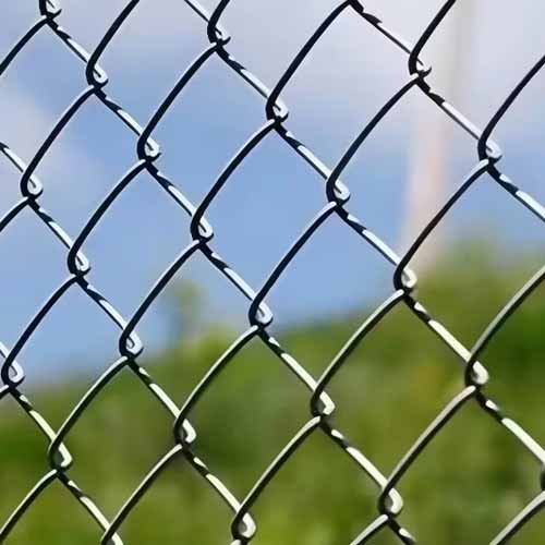 Factory Direct Cheap Hot Dip Galvanized Chain Link Fence Diamond Wire Mesh Fence For Sale