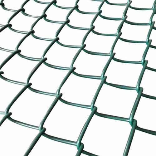 American standard Garden Fencing Panel Outdoor PVC Black Vinyl Coated Cyclone Iron Wire Mesh Metal Fence 8 ft Chain Link Fence