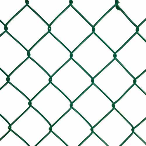 Iron fences Chain Link Fence Stadium customizable Green coated iron net playground protection safety net wire mesh fence