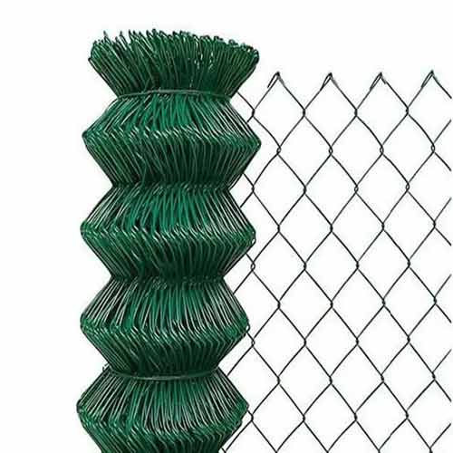 PVC Coated Security Wire Mesh Chain Link Fence For Playground /Garden on Sell